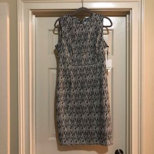 Calvin Klein NWT Black & White Scuba Dress